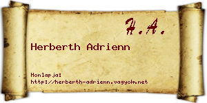 Herberth Adrienn névjegykártya